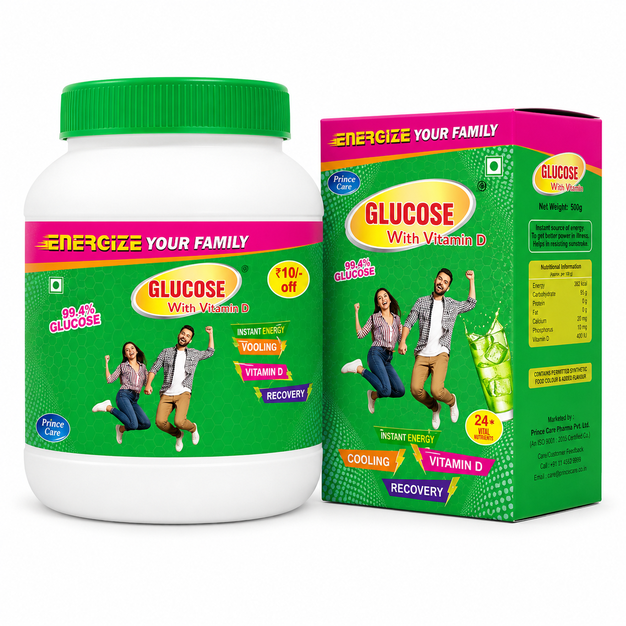 Glucose with Vitamin D Energy Powder