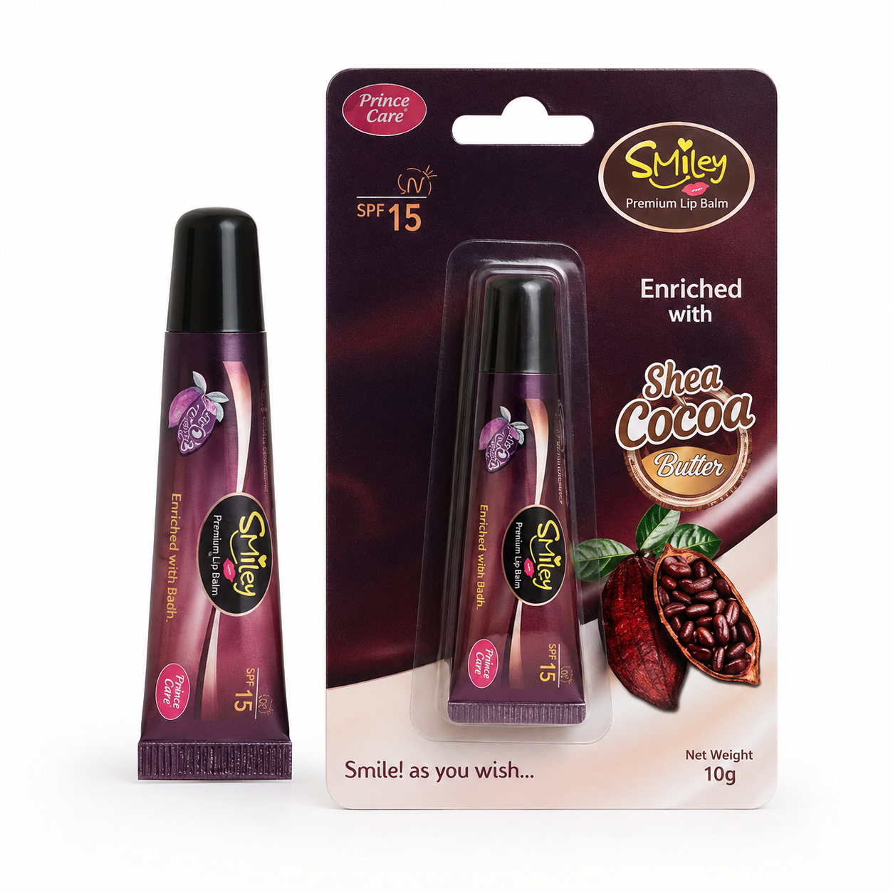 Smiley Premium Lip Balm with Shea & Cocoa Butter